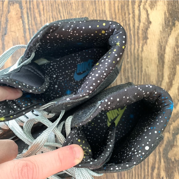 Rare 2009 X-Girl x Bearbrick x Nike Blazer Black Sequined Sneakers, Womens 7.5 - Picture 7 of 10